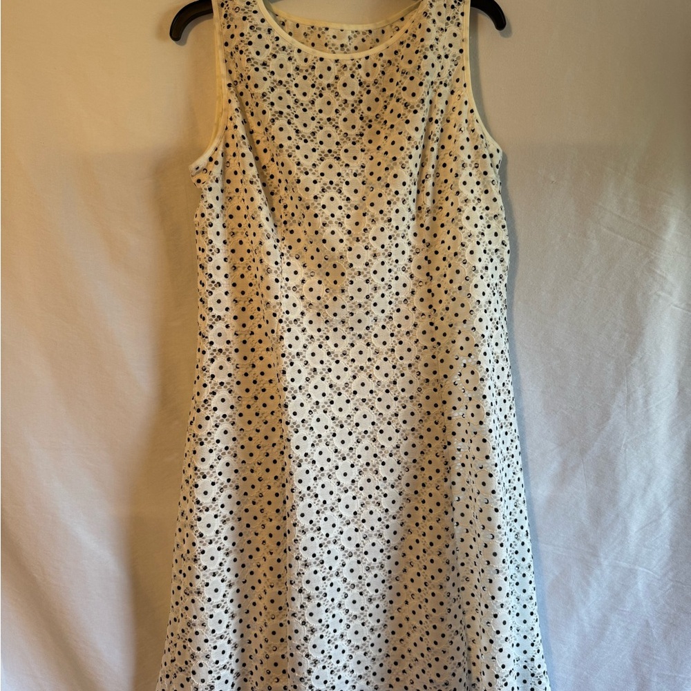 Studio White and Black Midi Dress